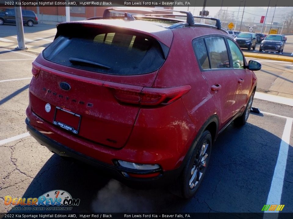 2022 Kia Sportage Nightfall Edition AWD Hyper Red / Black Photo #2
