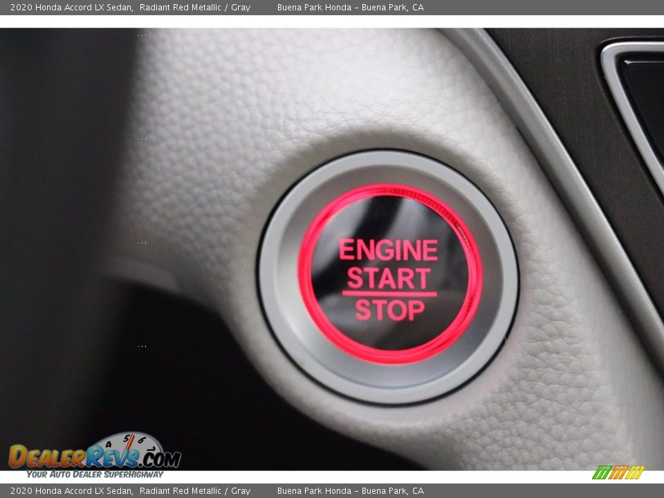 2020 Honda Accord LX Sedan Radiant Red Metallic / Gray Photo #29