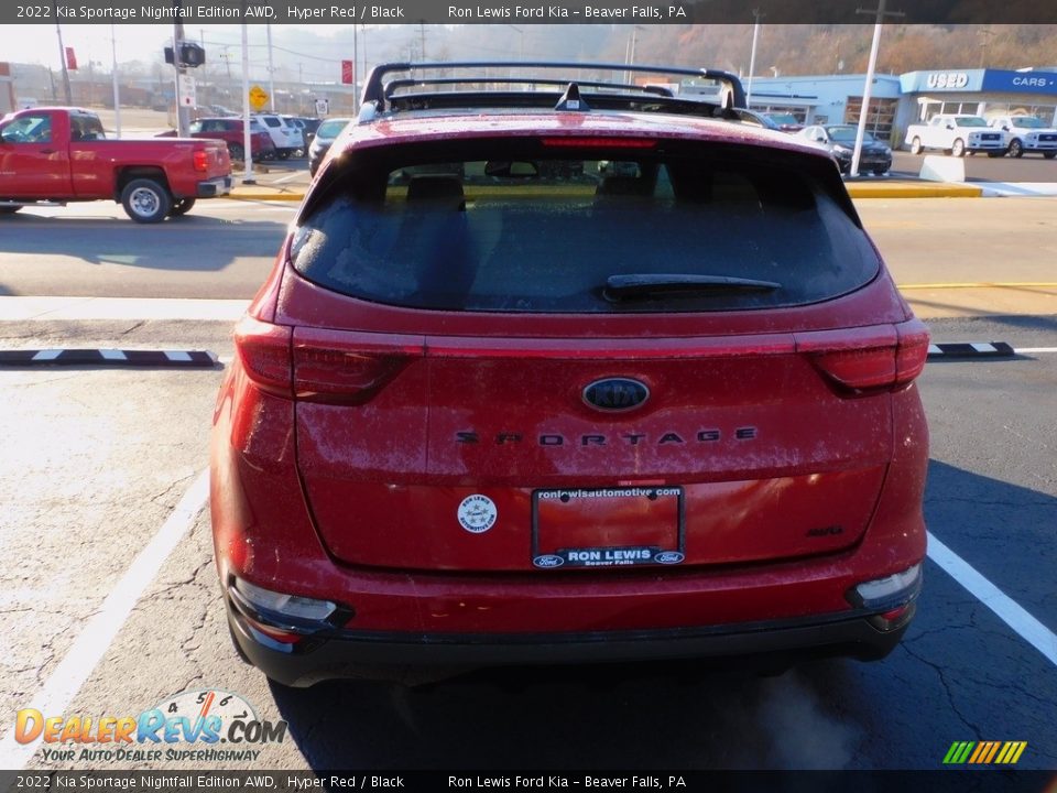 2022 Kia Sportage Nightfall Edition AWD Hyper Red / Black Photo #3