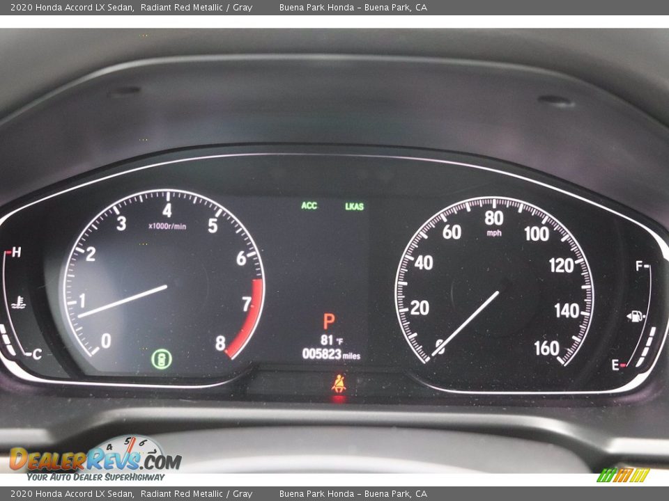 2020 Honda Accord LX Sedan Gauges Photo #31