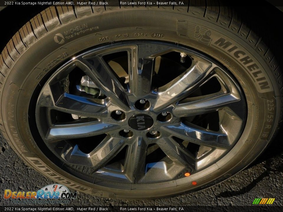 2022 Kia Sportage Nightfall Edition AWD Hyper Red / Black Photo #10