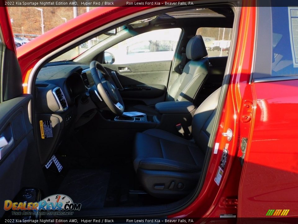 2022 Kia Sportage Nightfall Edition AWD Hyper Red / Black Photo #11