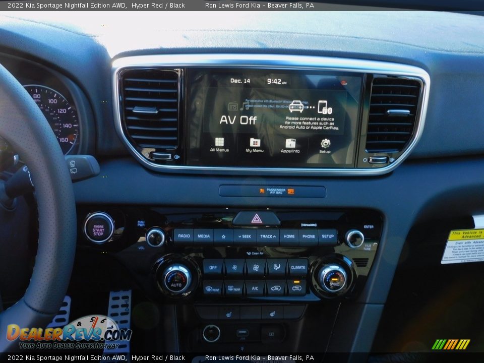 2022 Kia Sportage Nightfall Edition AWD Hyper Red / Black Photo #16