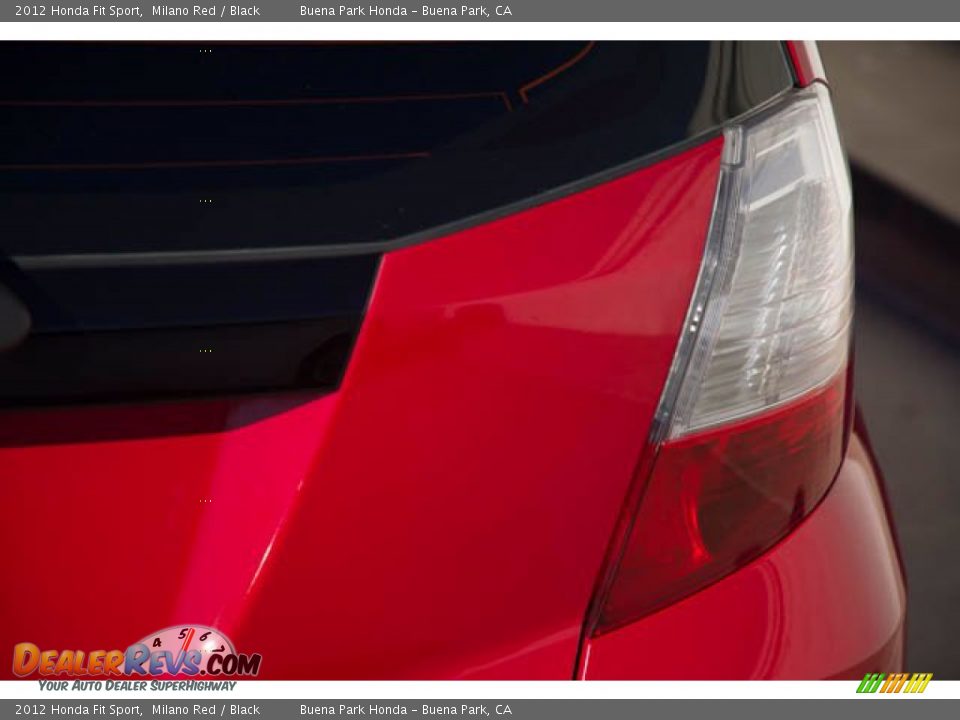 2012 Honda Fit Sport Milano Red / Black Photo #11