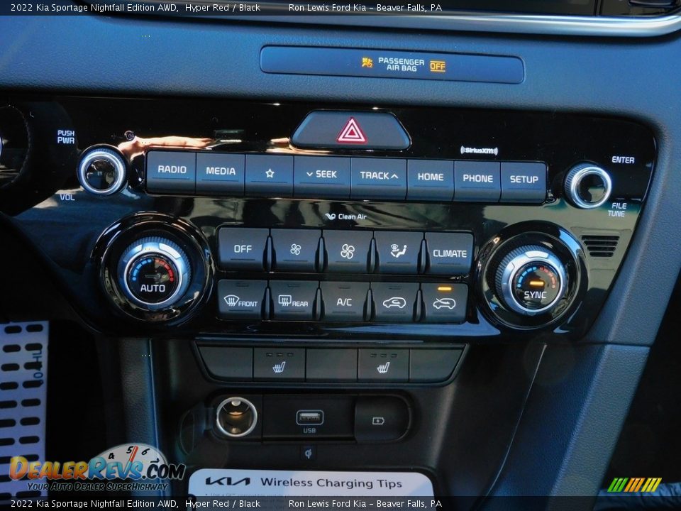2022 Kia Sportage Nightfall Edition AWD Hyper Red / Black Photo #18