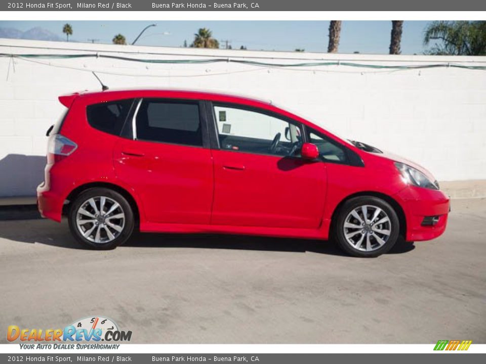 2012 Honda Fit Sport Milano Red / Black Photo #12