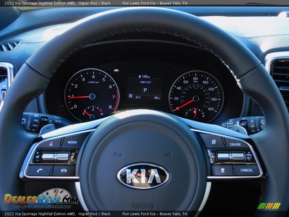 2022 Kia Sportage Nightfall Edition AWD Hyper Red / Black Photo #19