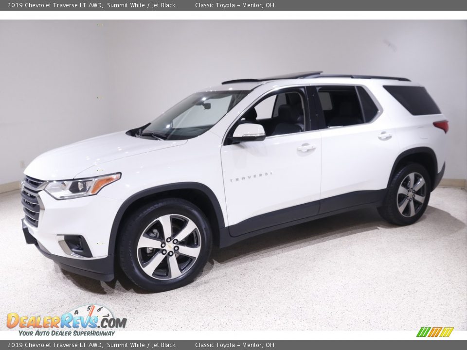 2019 Chevrolet Traverse LT AWD Summit White / Jet Black Photo #3