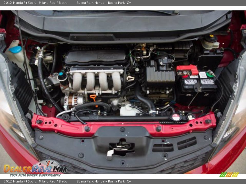 2012 Honda Fit Sport Milano Red / Black Photo #30
