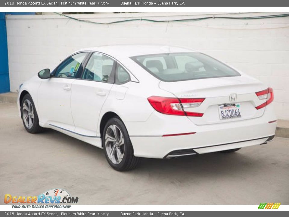 2018 Honda Accord EX Sedan Platinum White Pearl / Ivory Photo #2