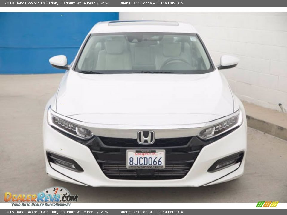 2018 Honda Accord EX Sedan Platinum White Pearl / Ivory Photo #3