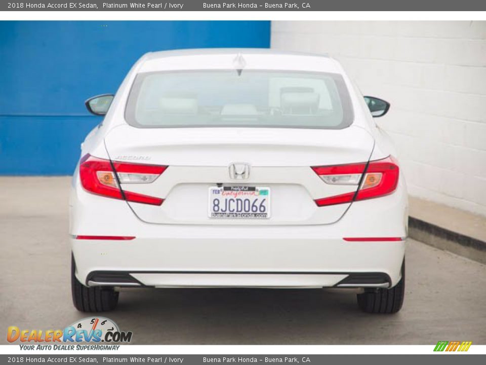 2018 Honda Accord EX Sedan Platinum White Pearl / Ivory Photo #5