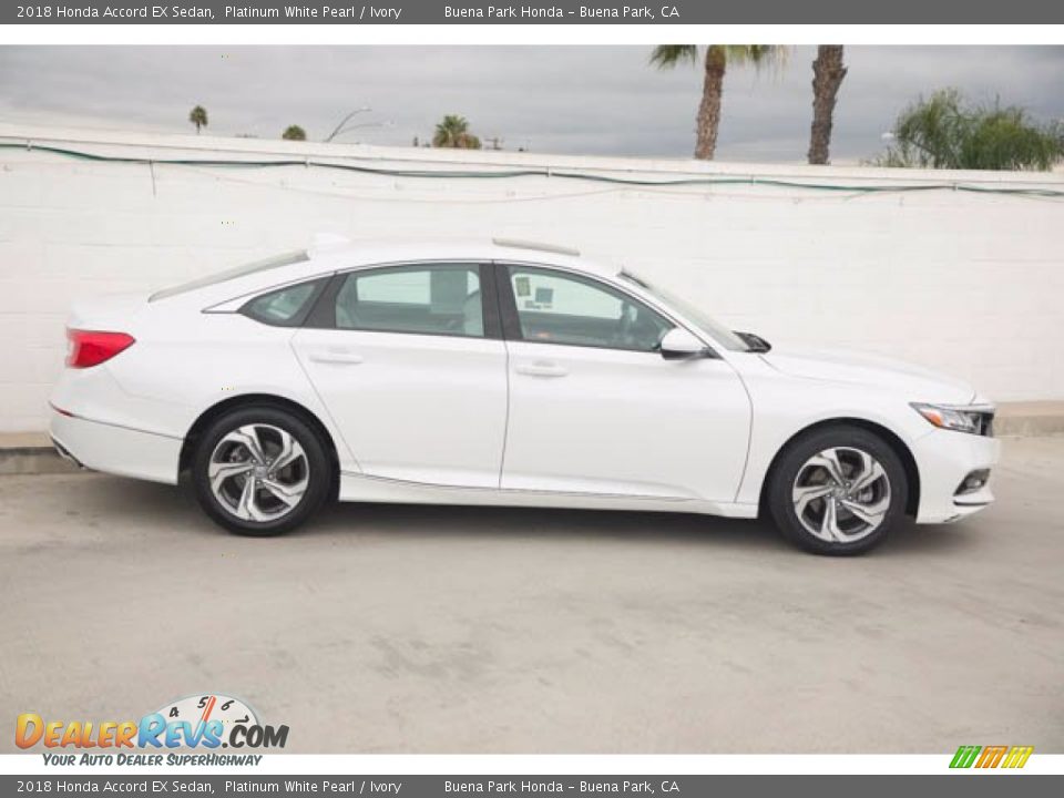 2018 Honda Accord EX Sedan Platinum White Pearl / Ivory Photo #8