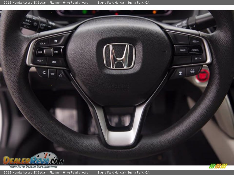 2018 Honda Accord EX Sedan Platinum White Pearl / Ivory Photo #10
