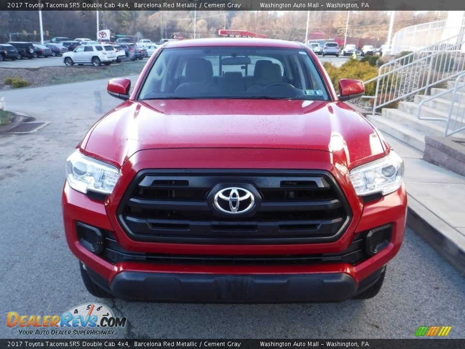 2017 Toyota Tacoma SR5 Double Cab 4x4 Barcelona Red Metallic / Cement Gray Photo #10