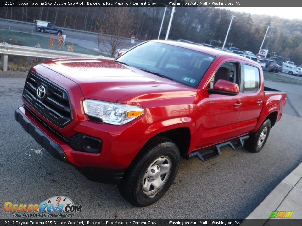 2017 Toyota Tacoma SR5 Double Cab 4x4 Barcelona Red Metallic / Cement Gray Photo #11