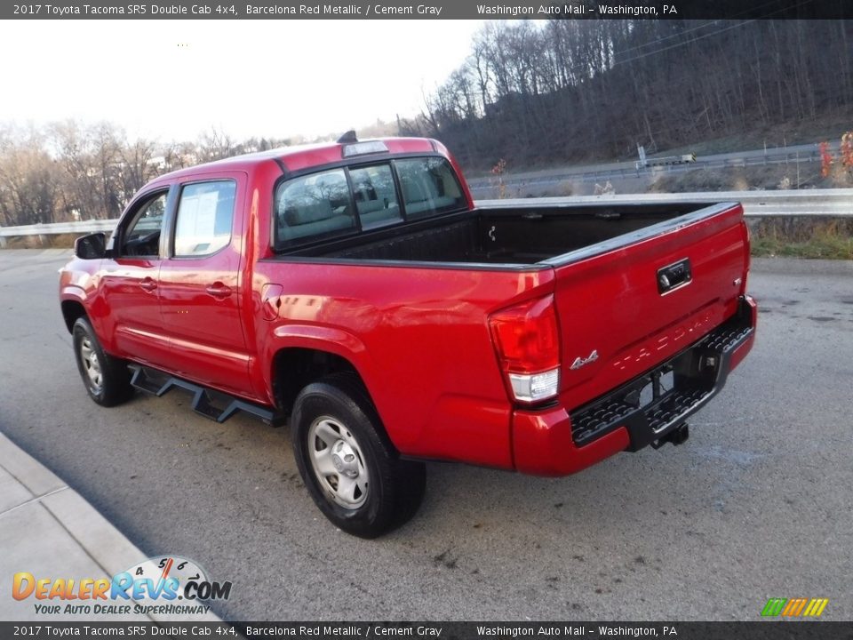 2017 Toyota Tacoma SR5 Double Cab 4x4 Barcelona Red Metallic / Cement Gray Photo #13