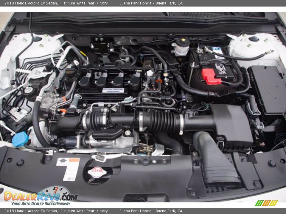 2018 Honda Accord EX Sedan Platinum White Pearl / Ivory Photo #34