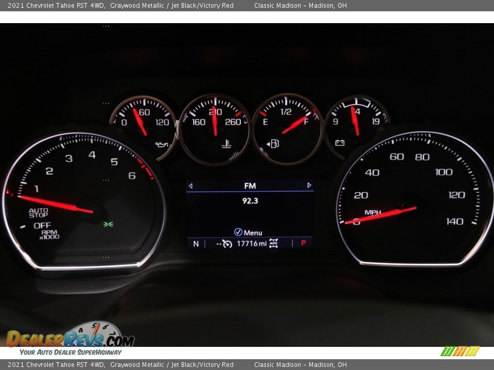 2021 Chevrolet Tahoe RST 4WD Graywood Metallic / Jet Black/Victory Red Photo #9