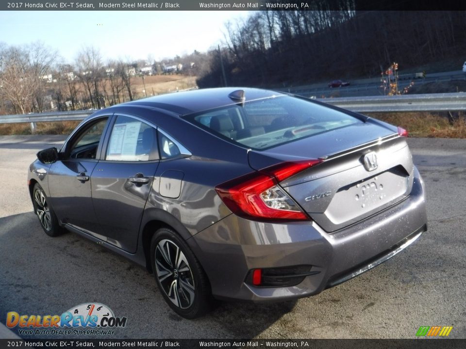 2017 Honda Civic EX-T Sedan Modern Steel Metallic / Black Photo #12