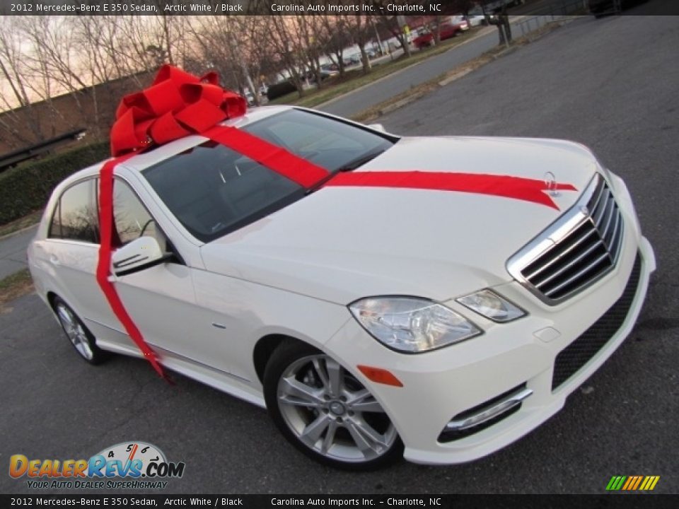 2012 Mercedes-Benz E 350 Sedan Arctic White / Black Photo #1