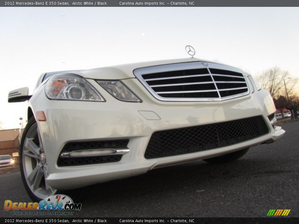 2012 Mercedes-Benz E 350 Sedan Arctic White / Black Photo #2