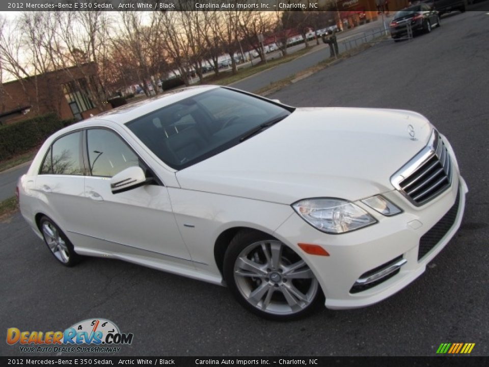 2012 Mercedes-Benz E 350 Sedan Arctic White / Black Photo #3