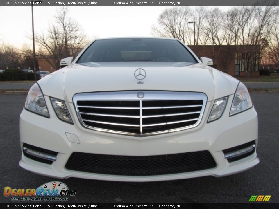 2012 Mercedes-Benz E 350 Sedan Arctic White / Black Photo #4