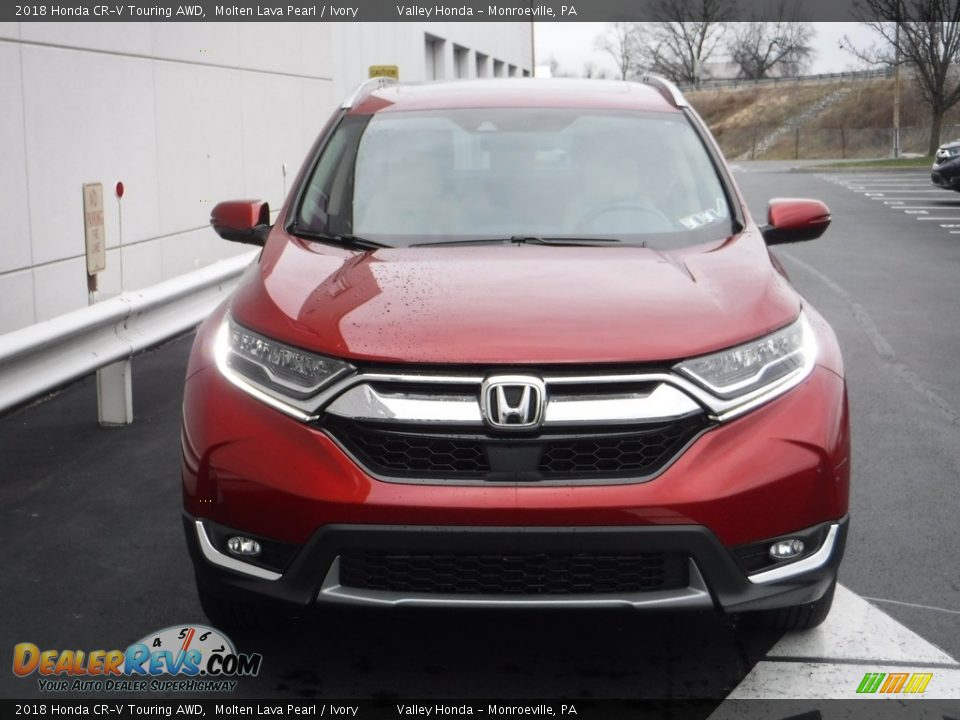 2018 Honda CR-V Touring AWD Molten Lava Pearl / Ivory Photo #5