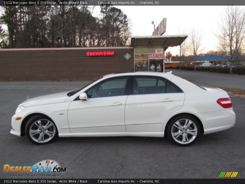 2012 Mercedes-Benz E 350 Sedan Arctic White / Black Photo #7
