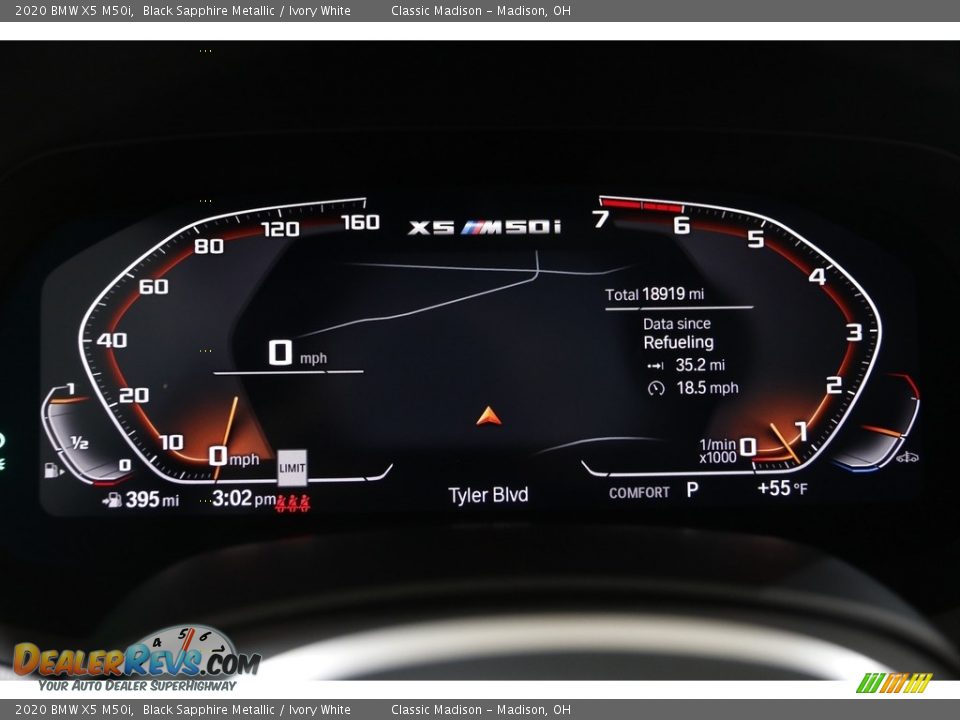 2020 BMW X5 M50i Black Sapphire Metallic / Ivory White Photo #8