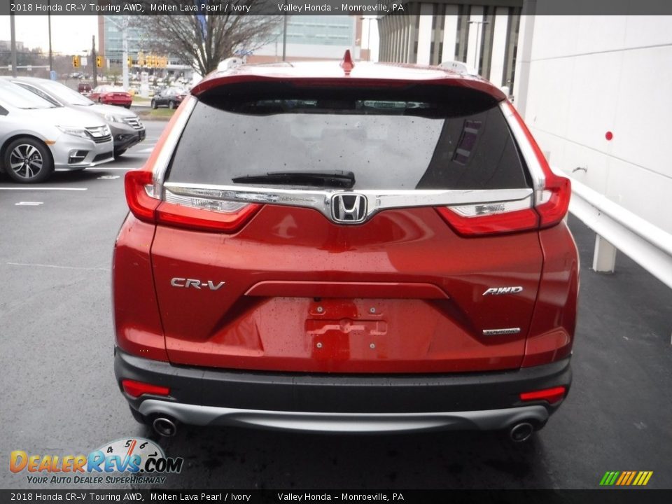 2018 Honda CR-V Touring AWD Molten Lava Pearl / Ivory Photo #7