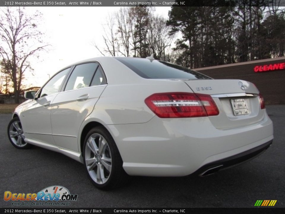 2012 Mercedes-Benz E 350 Sedan Arctic White / Black Photo #8