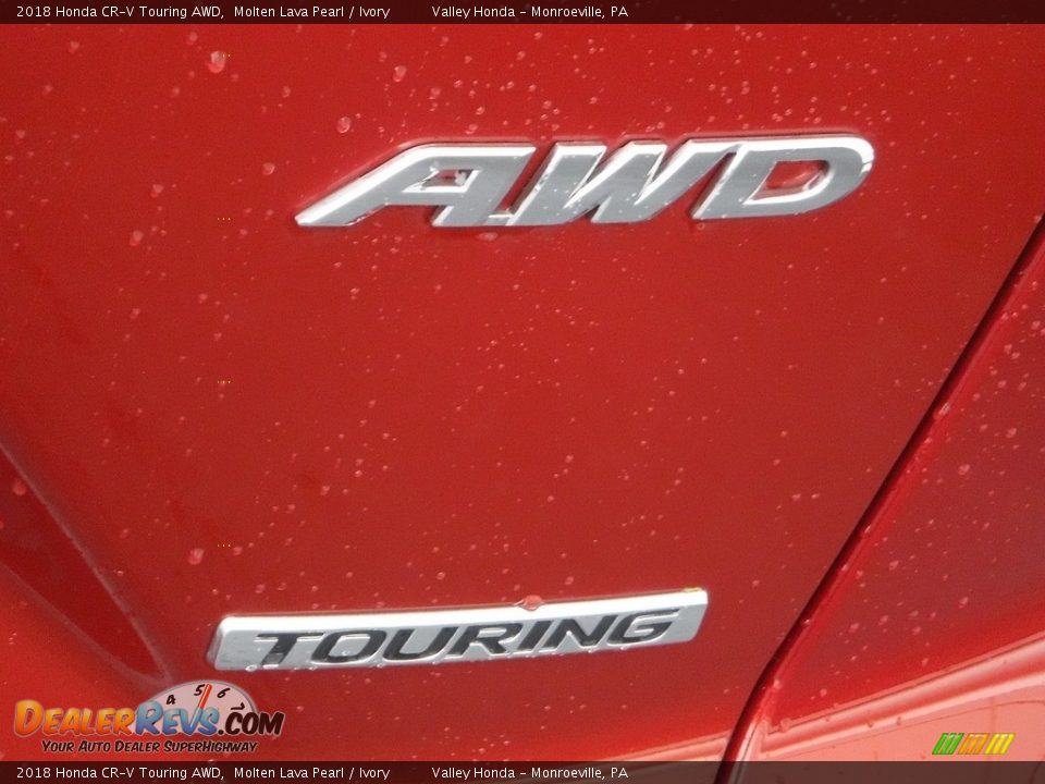 2018 Honda CR-V Touring AWD Molten Lava Pearl / Ivory Photo #8