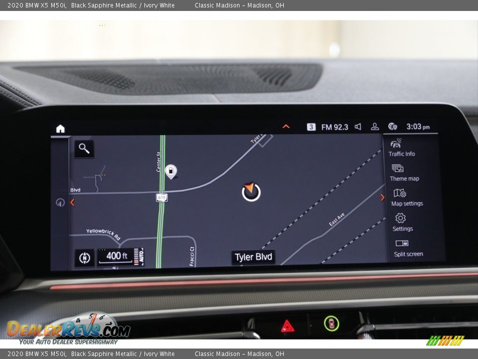 2020 BMW X5 M50i Black Sapphire Metallic / Ivory White Photo #10