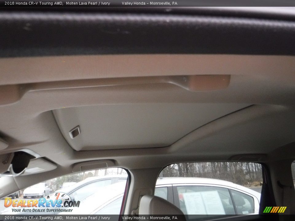 2018 Honda CR-V Touring AWD Molten Lava Pearl / Ivory Photo #9