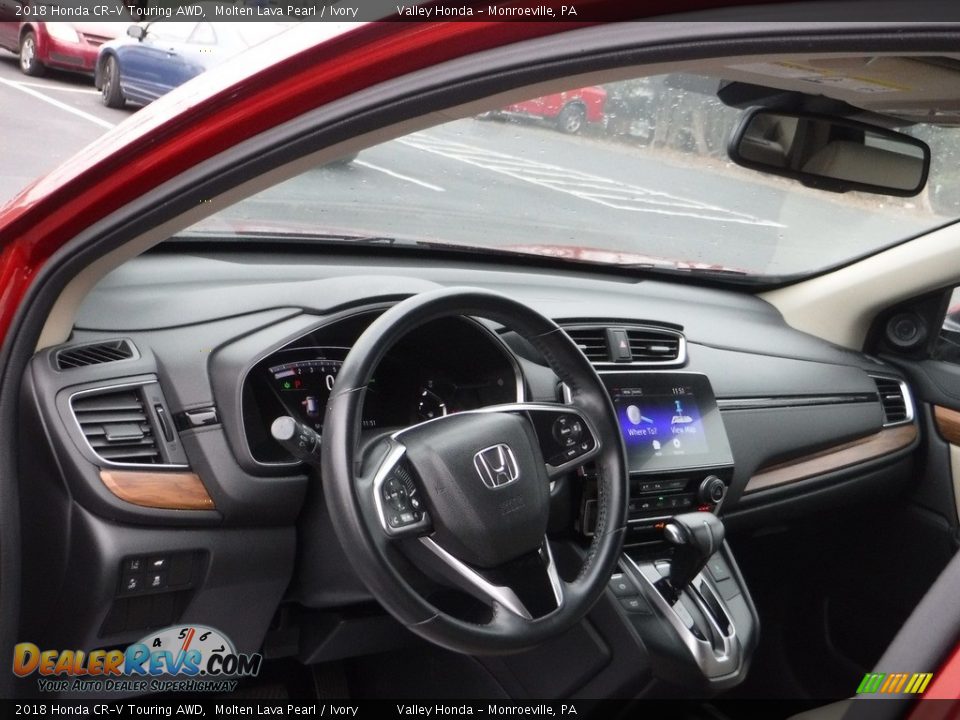 2018 Honda CR-V Touring AWD Molten Lava Pearl / Ivory Photo #10