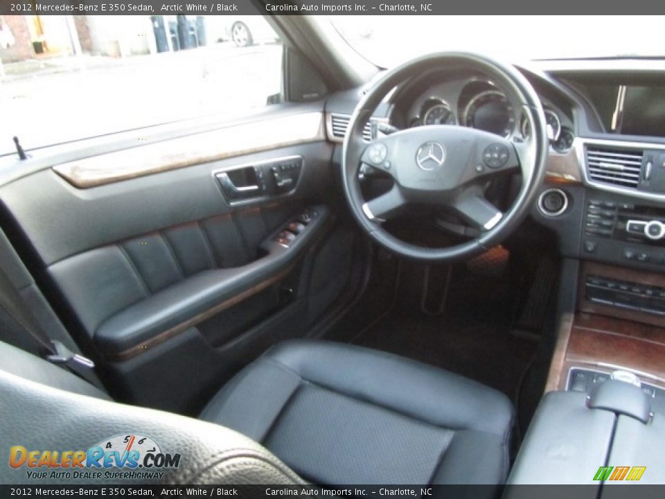 2012 Mercedes-Benz E 350 Sedan Arctic White / Black Photo #12