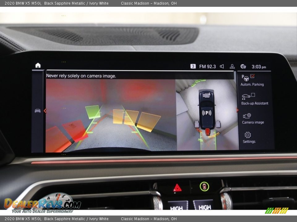 2020 BMW X5 M50i Black Sapphire Metallic / Ivory White Photo #13