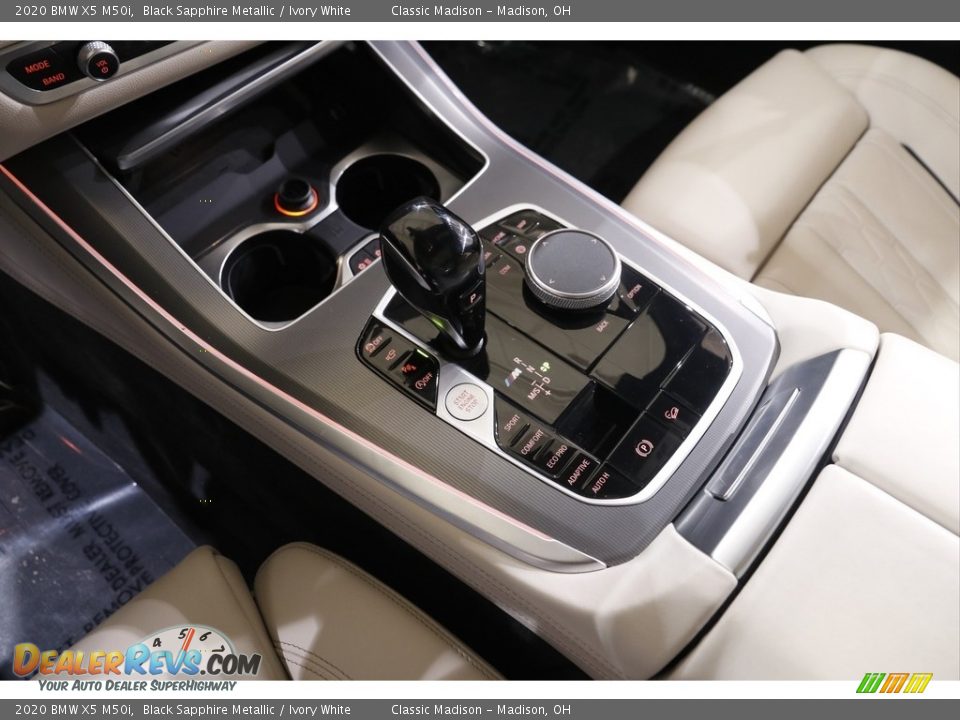 2020 BMW X5 M50i Black Sapphire Metallic / Ivory White Photo #15