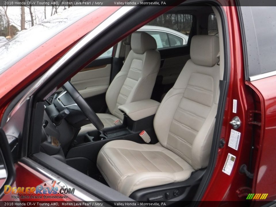 2018 Honda CR-V Touring AWD Molten Lava Pearl / Ivory Photo #14