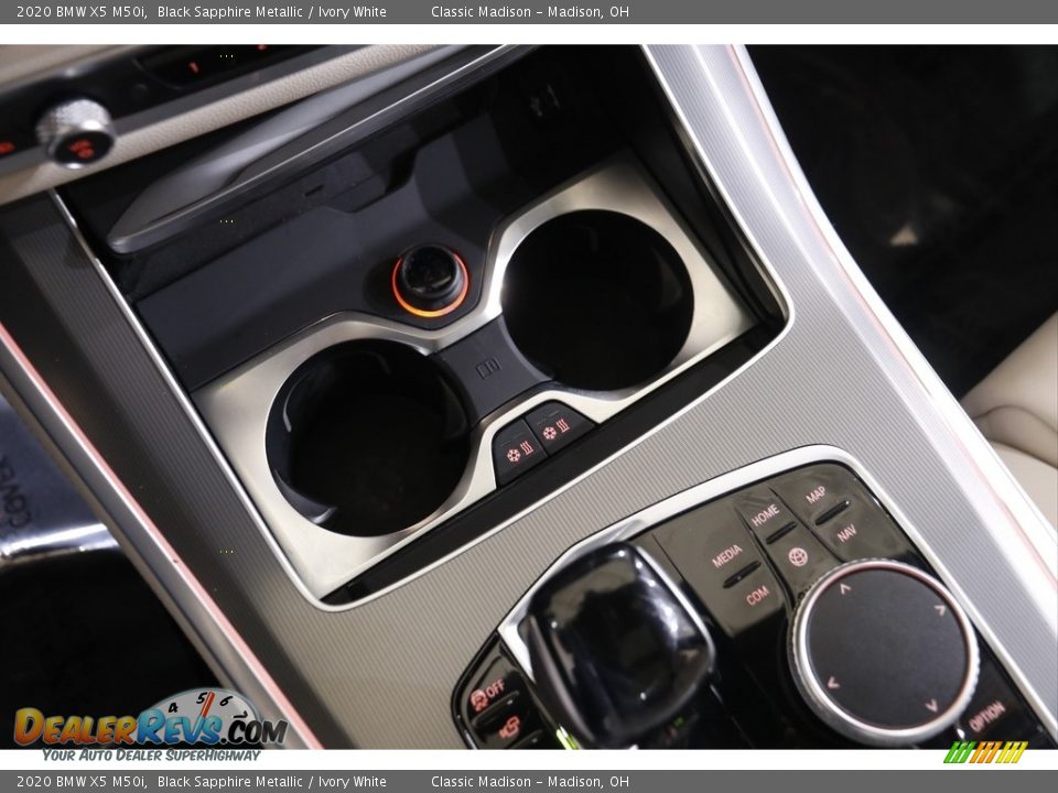 2020 BMW X5 M50i Black Sapphire Metallic / Ivory White Photo #17