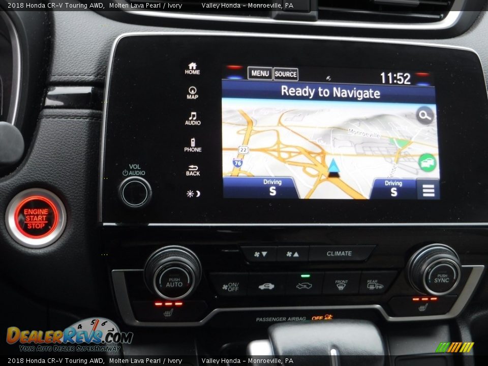 2018 Honda CR-V Touring AWD Molten Lava Pearl / Ivory Photo #17