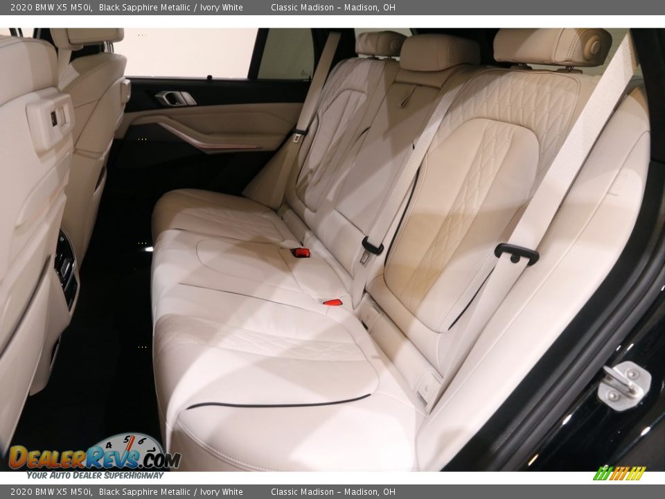 2020 BMW X5 M50i Black Sapphire Metallic / Ivory White Photo #20