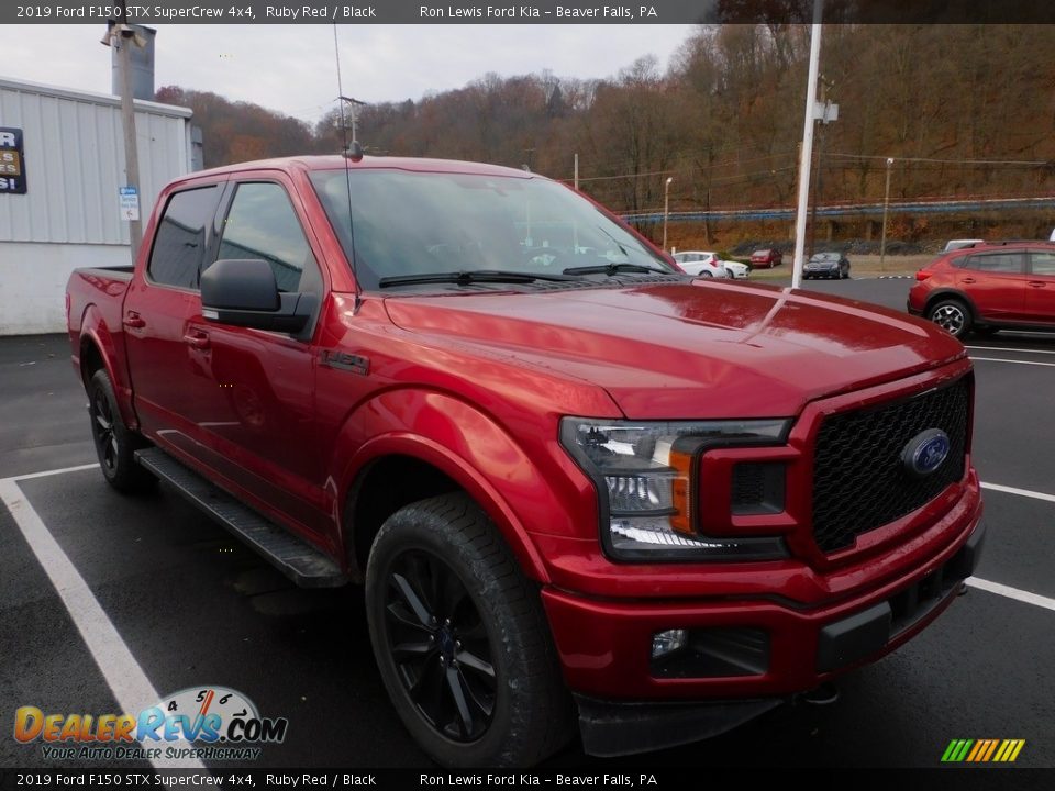 2019 Ford F150 STX SuperCrew 4x4 Ruby Red / Black Photo #2