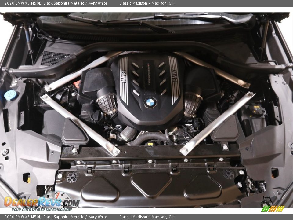 2020 BMW X5 M50i Black Sapphire Metallic / Ivory White Photo #22