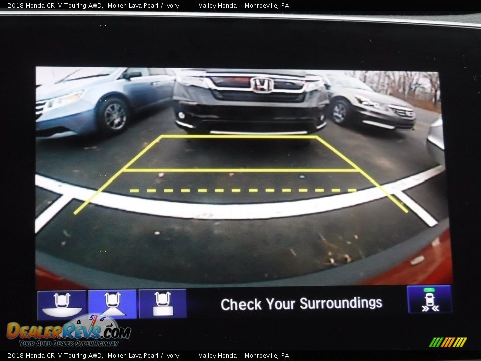 2018 Honda CR-V Touring AWD Molten Lava Pearl / Ivory Photo #19