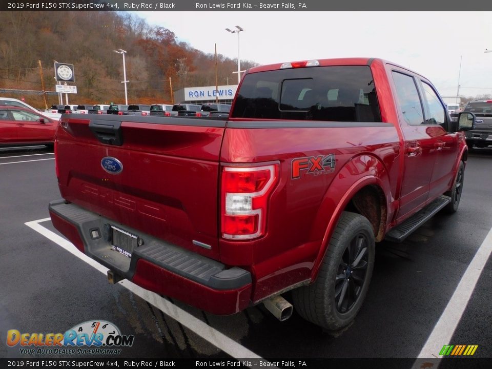 2019 Ford F150 STX SuperCrew 4x4 Ruby Red / Black Photo #3