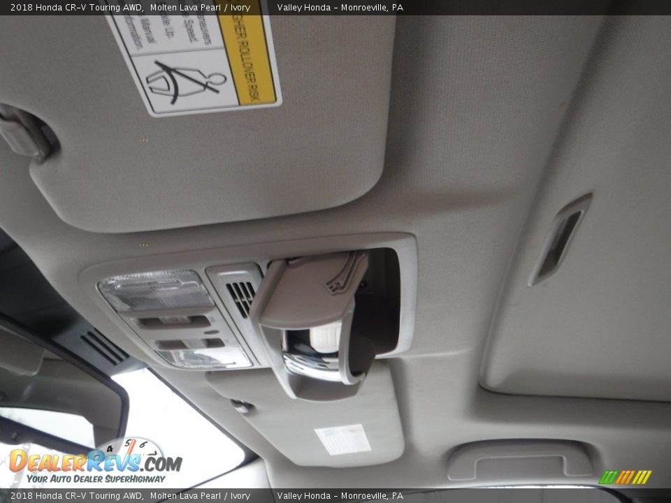 2018 Honda CR-V Touring AWD Molten Lava Pearl / Ivory Photo #21