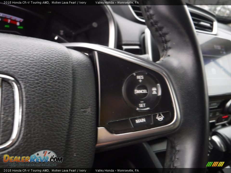 2018 Honda CR-V Touring AWD Molten Lava Pearl / Ivory Photo #23